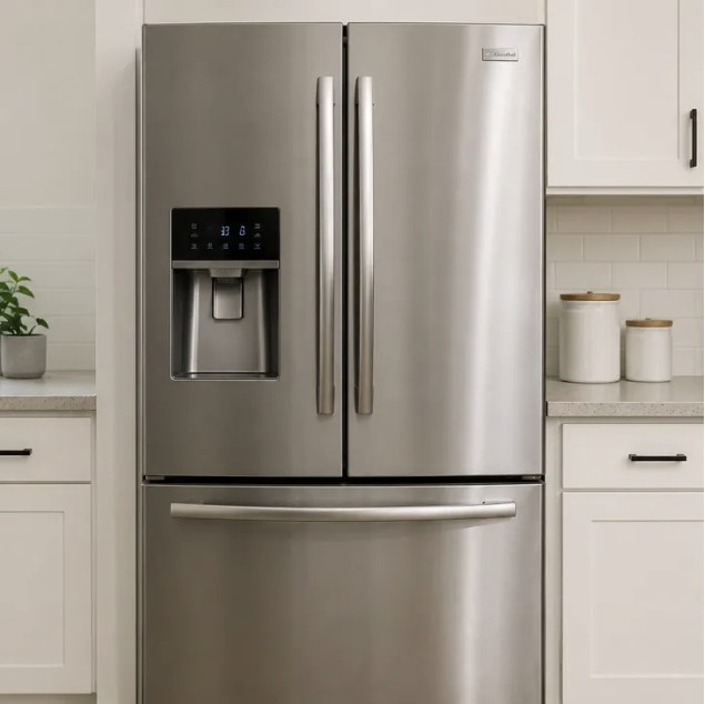 Modern refrigerator in a kitchen